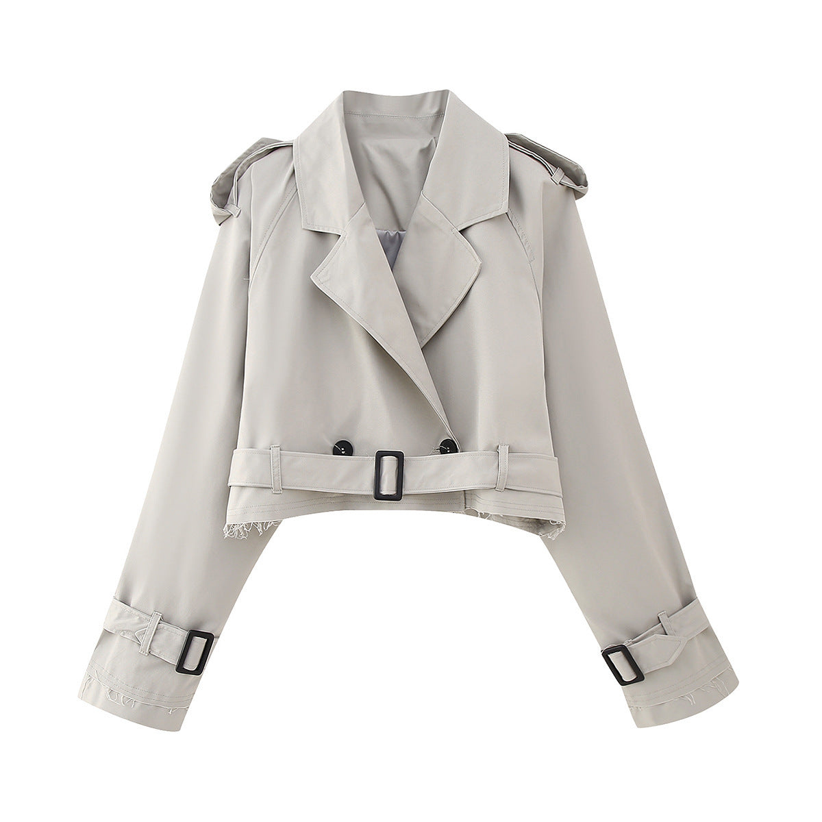 Trench pour femme court style urbain chic