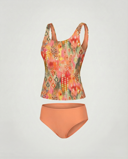 Tankini maillot de bain pour femme à Imprimé Chic