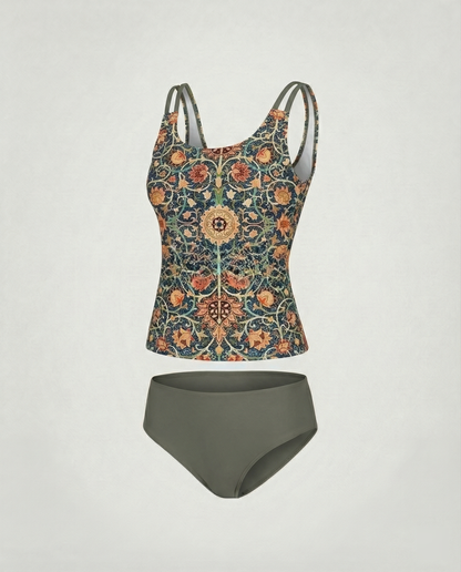 Tankini maillot de bain pour femme à Imprimé Chic