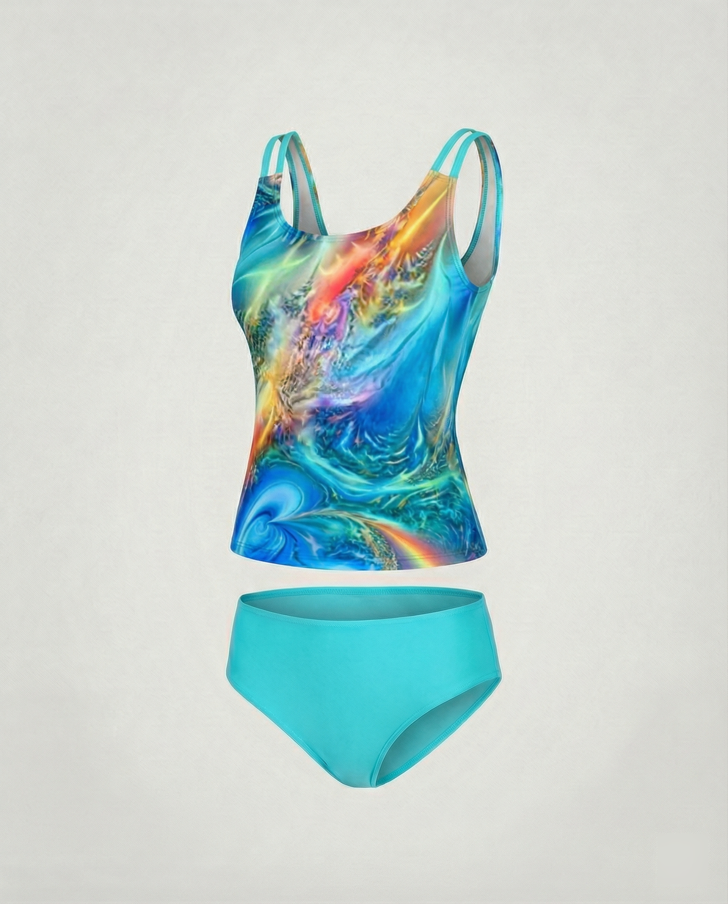 Tankini maillot de bain pour femme à Imprimé Chic
