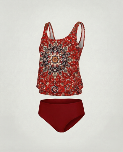 Tankini maillot de bain pour femme à Imprimé Chic