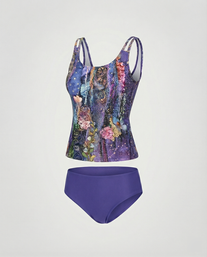 Tankini maillot de bain pour femme à Imprimé Chic