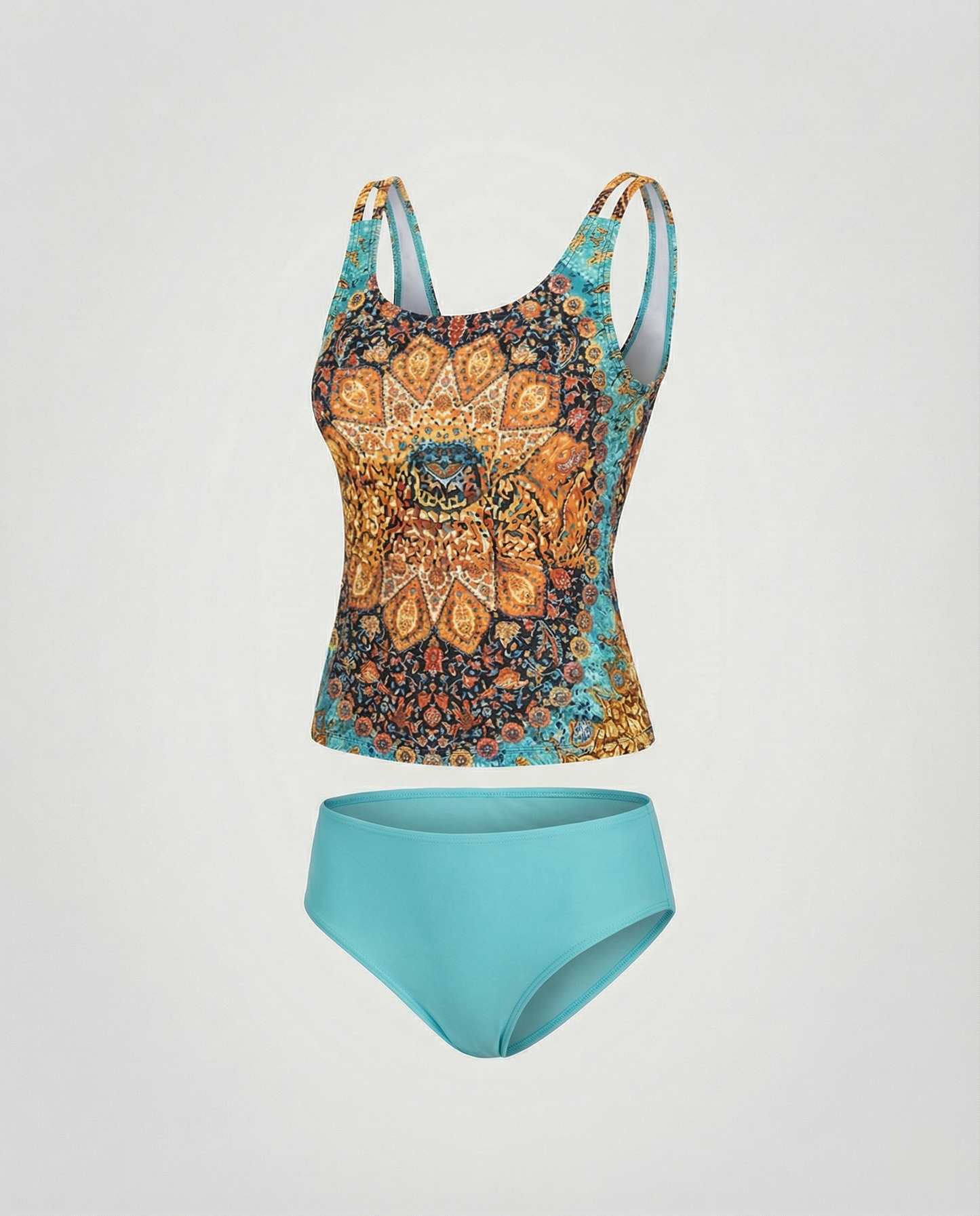 Tankini maillot de bain pour femme à Imprimé Chic