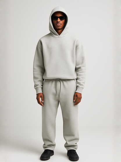 Oversized Hoodie and Jogger Set with Kangaroo Pocket for Men