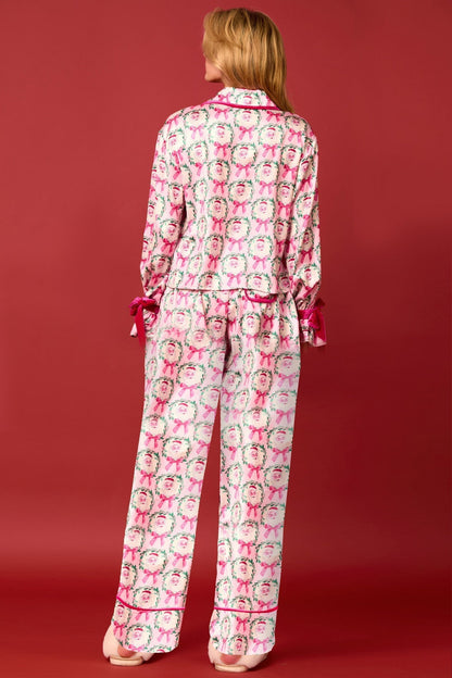 Chique winterpyjama set met feestelijke motieven