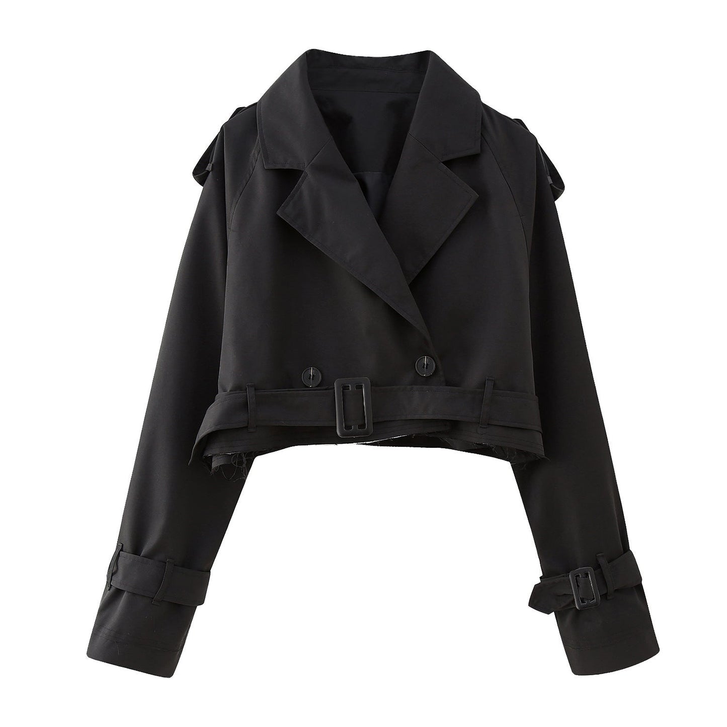 Trench pour femme court style urbain chic