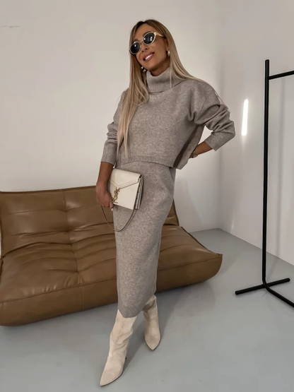 Robe Midi Col Roulé Style Élégant et Confortable pour Toutes Occasions