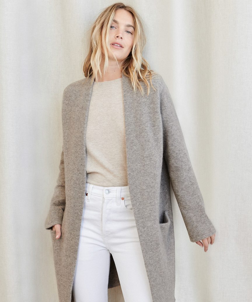 Manteau Long Confortable avec Poches