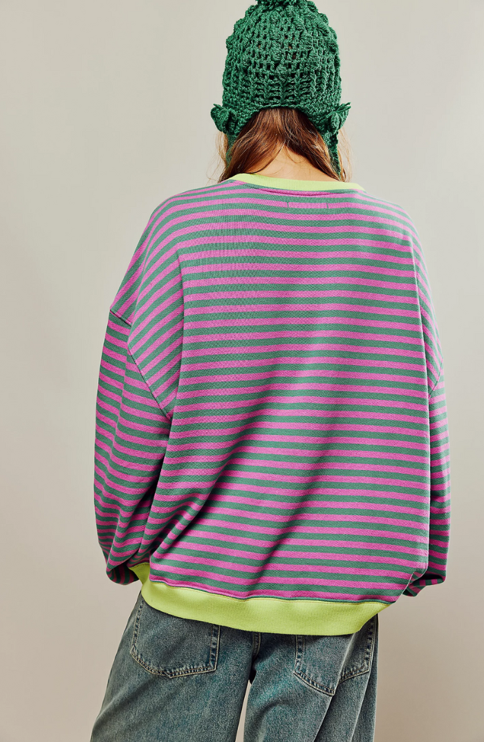 Pull oversized coloré chic