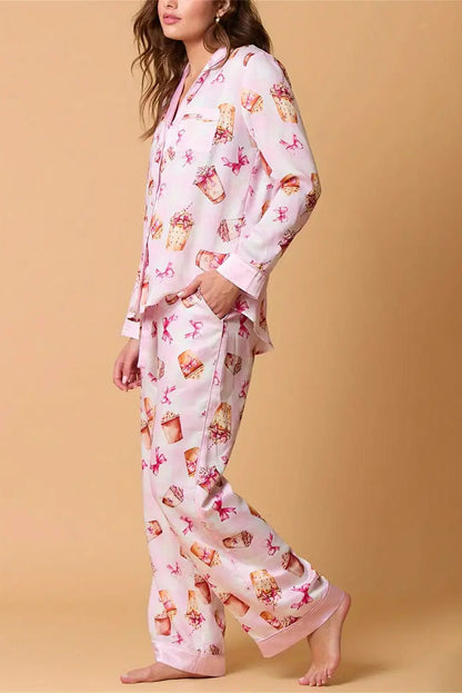Ensemble de pyjama chic à motifs de fruits