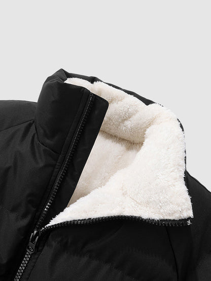 Veste Puffer Chic en Fleece Doublé