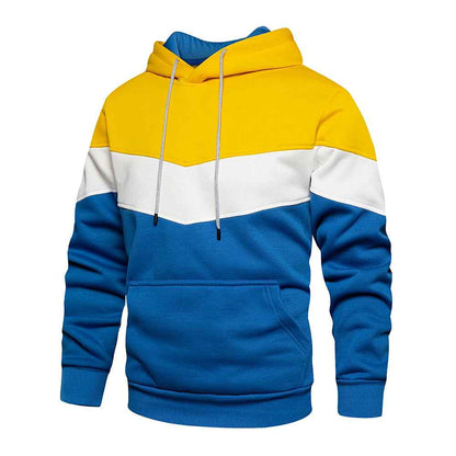 Hoodie sweat à capuche tricolore au sportswear rétro