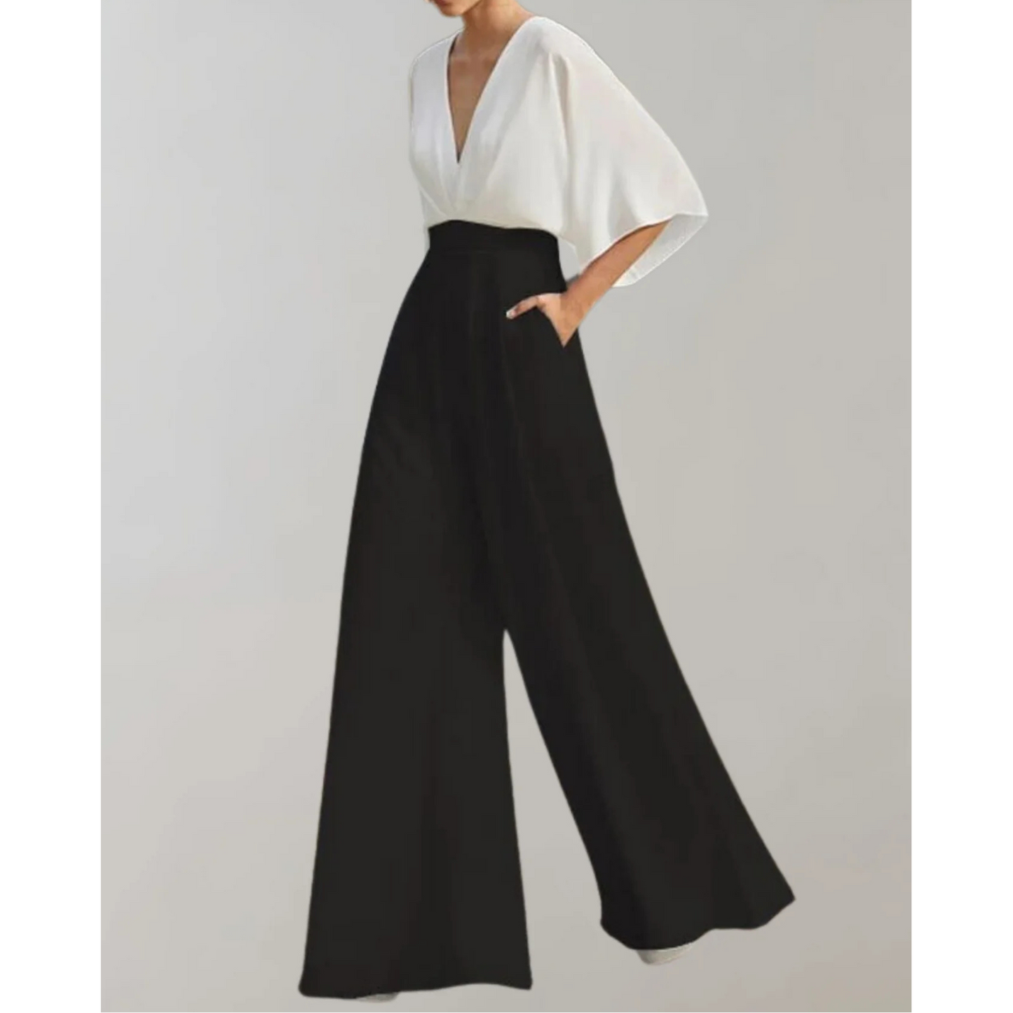 Carla - Combinaison Ajustée en Tissu Fluide - Mode Femme