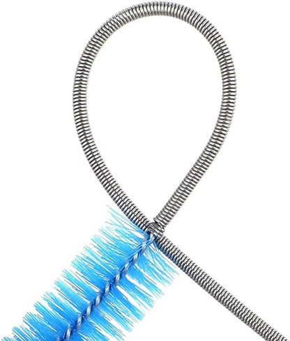 Brosse télescopique flexible pour tubes de nettoyage d'aquascaping