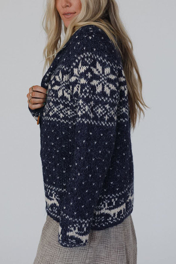Casual winter-pattern coat