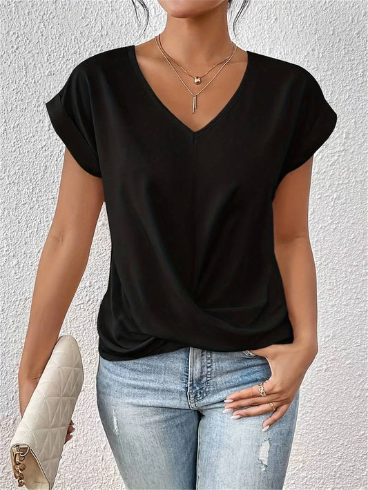 Lia T-Shirt Élégant À Manches Courtes Pour Un Look Chic