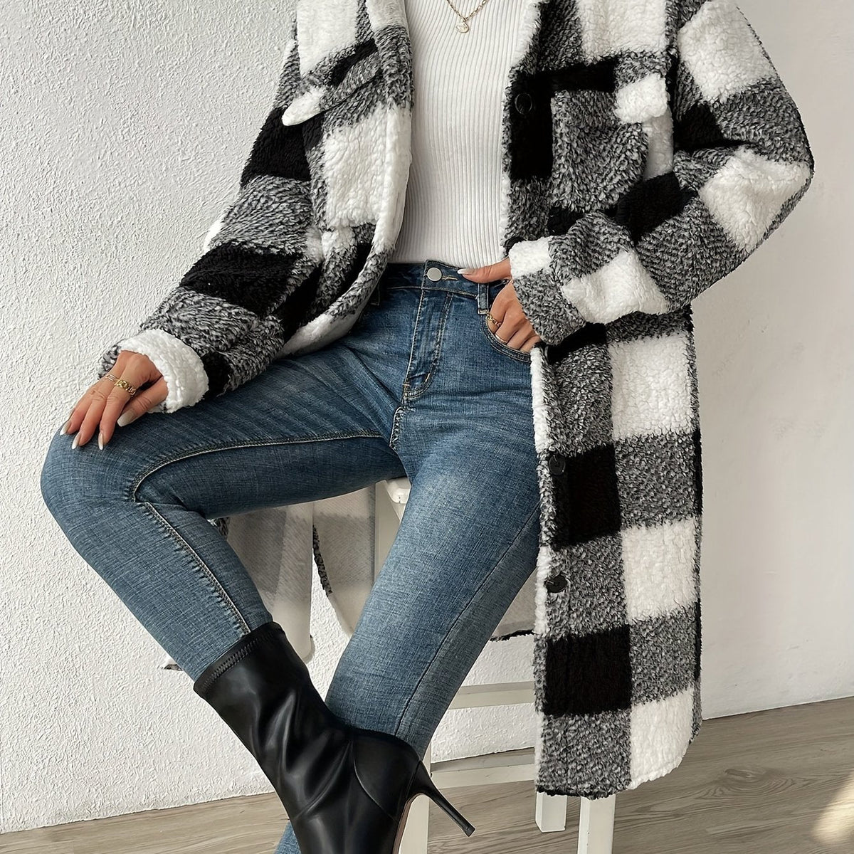 Cappotto teddy oversize chic