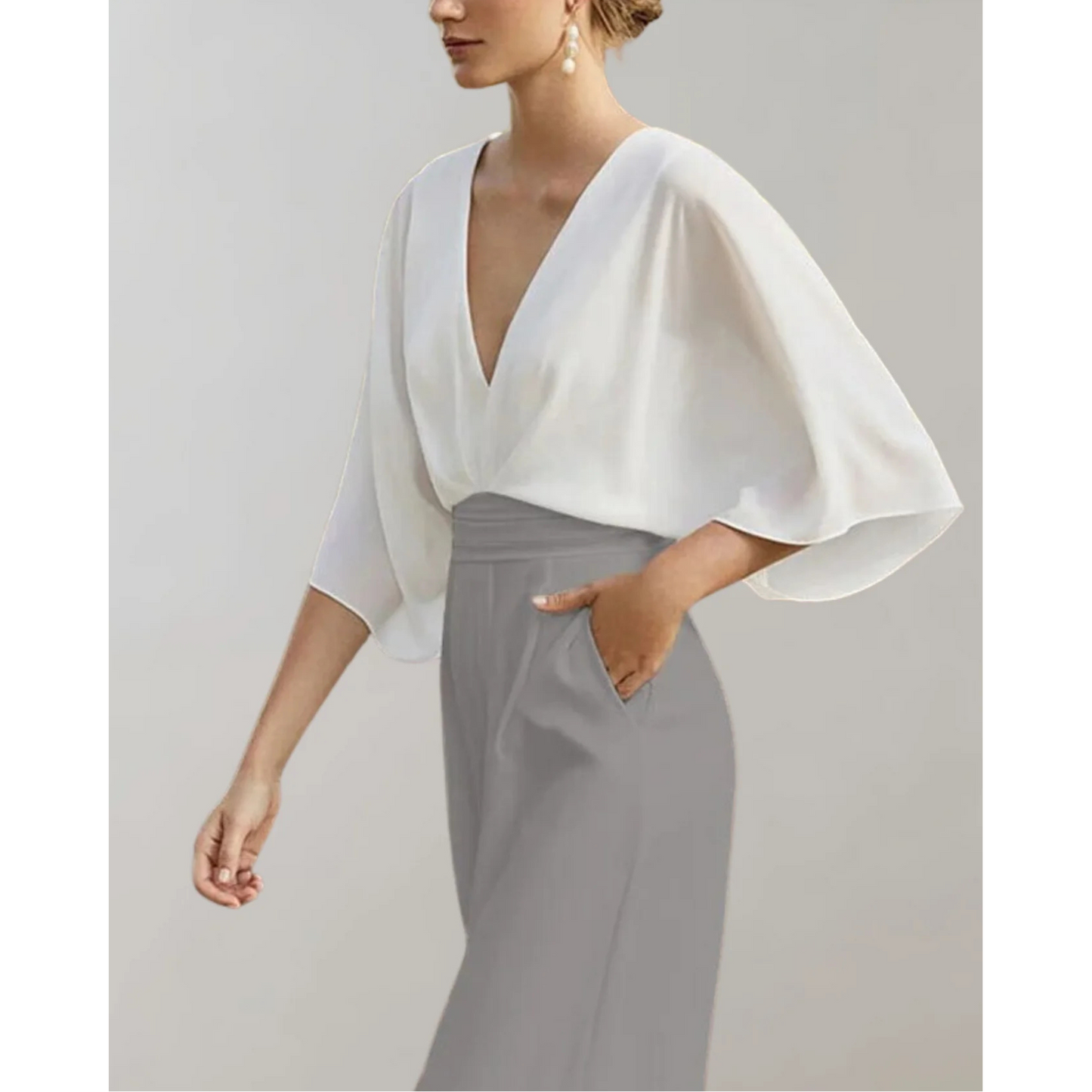 Carla - Combinaison Ajustée en Tissu Fluide - Mode Femme