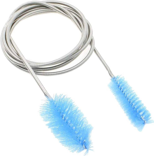 Brosse télescopique flexible pour tubes de nettoyage d'aquascaping