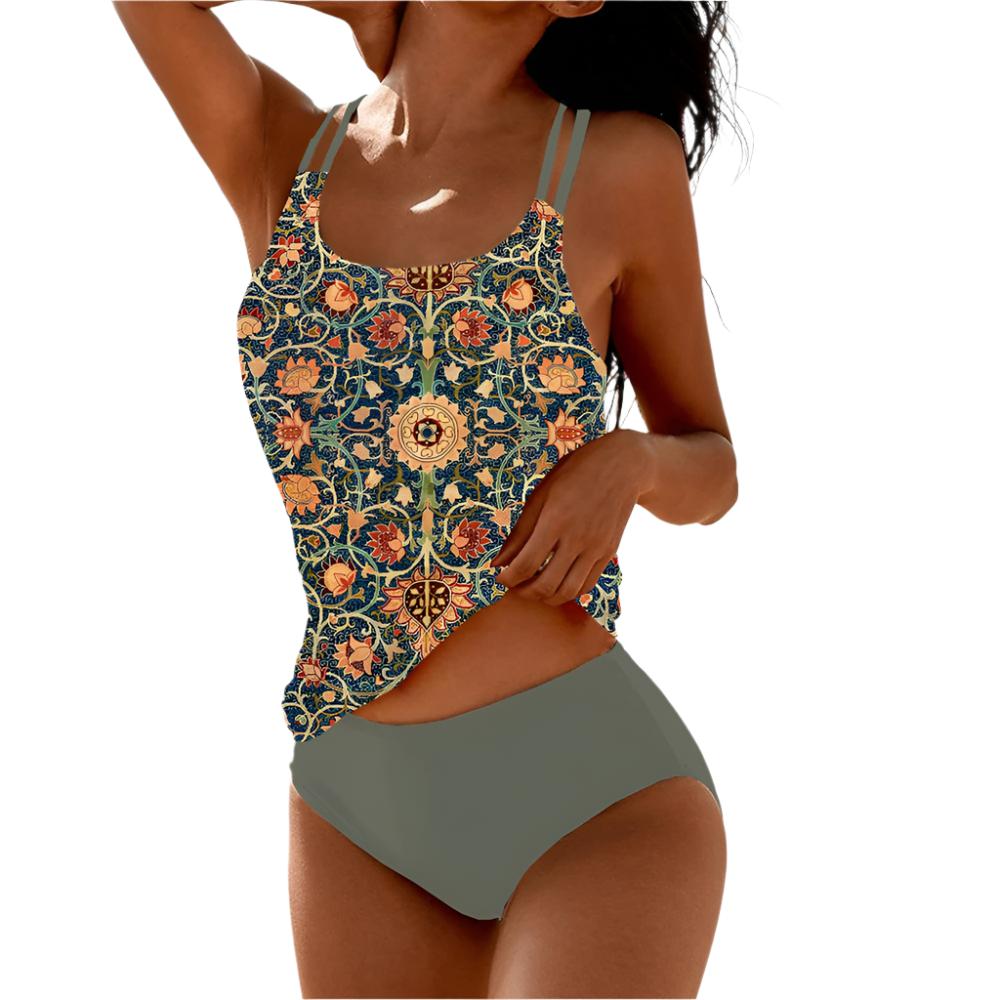 Tankini maillot de bain 1 pièce tendance pour femme pour l'été