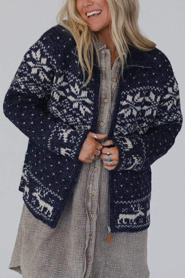 Casual winter-pattern coat