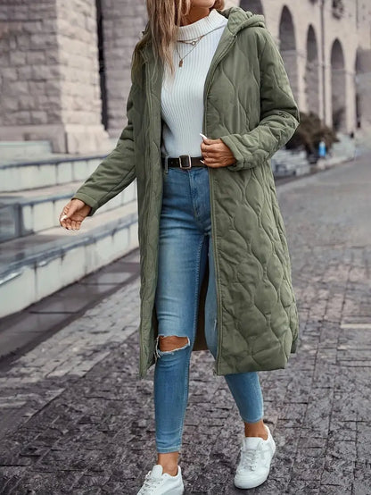 Manteau matelassé chic à capuche