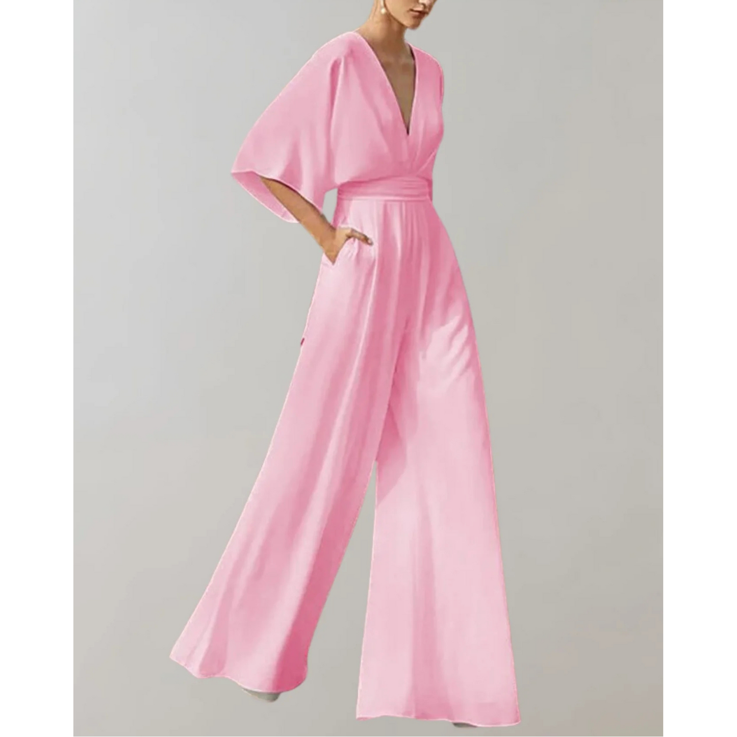 Carla - Combinaison Ajustée en Tissu Fluide - Mode Femme