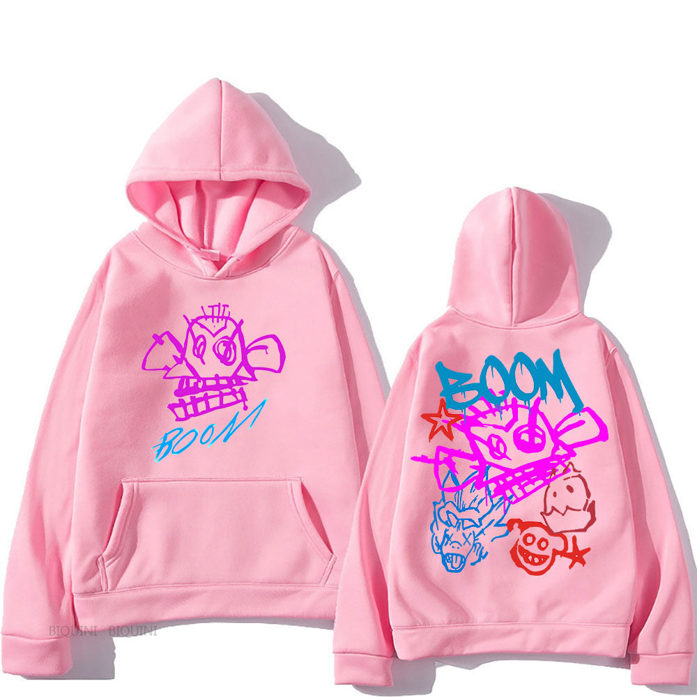 Hoodie long Arcane Jinx design vibrant