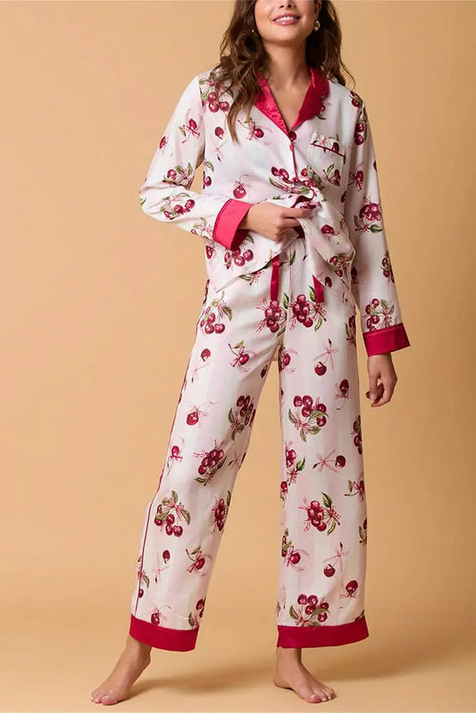 Ensemble de pyjama chic à motifs de fruits