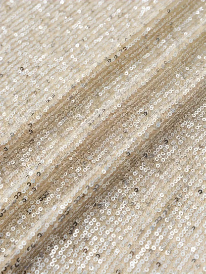 Robe courte brillante à une épaule élégante et chic