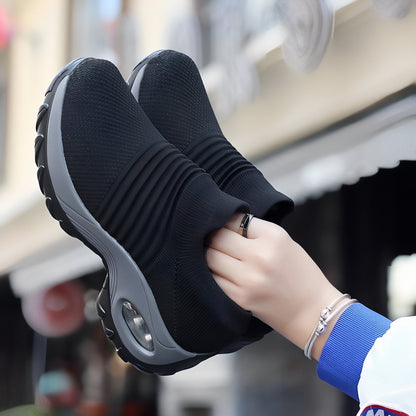 Dames wandelsneakers praktisch ontwerp zonder veters, optimaal comfort