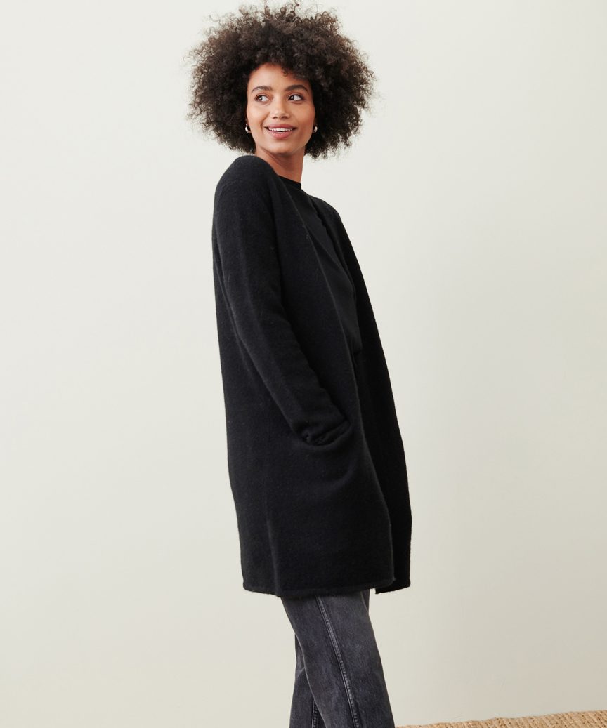 Manteau Long Confortable avec Poches