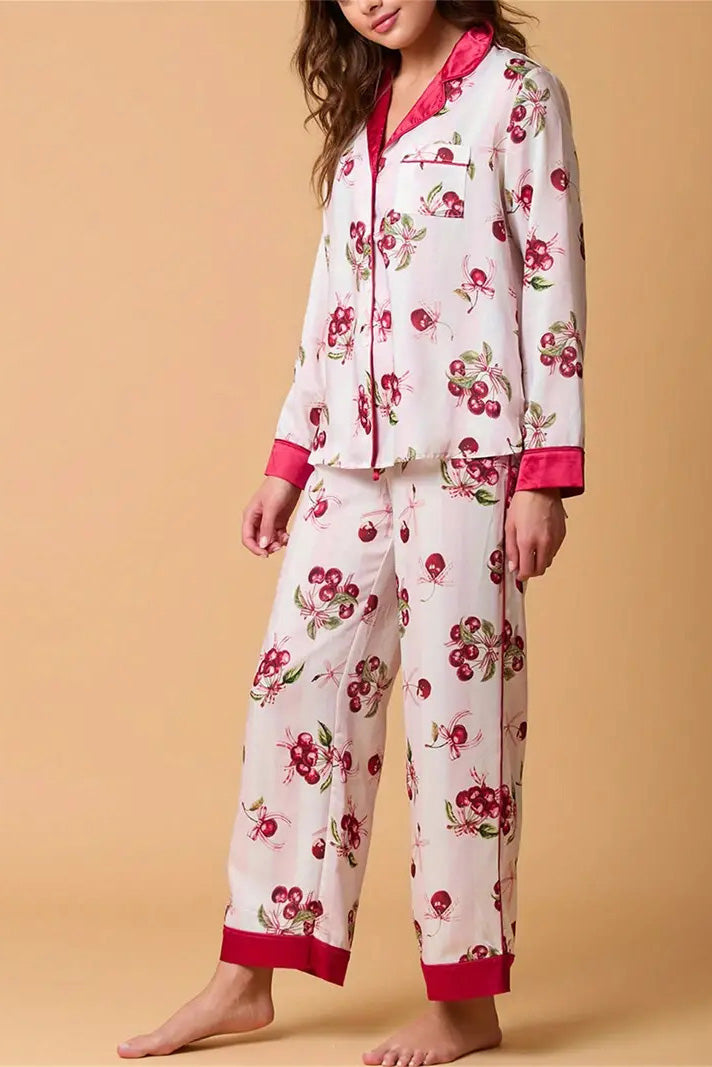 Ensemble de pyjama chic à motifs de fruits