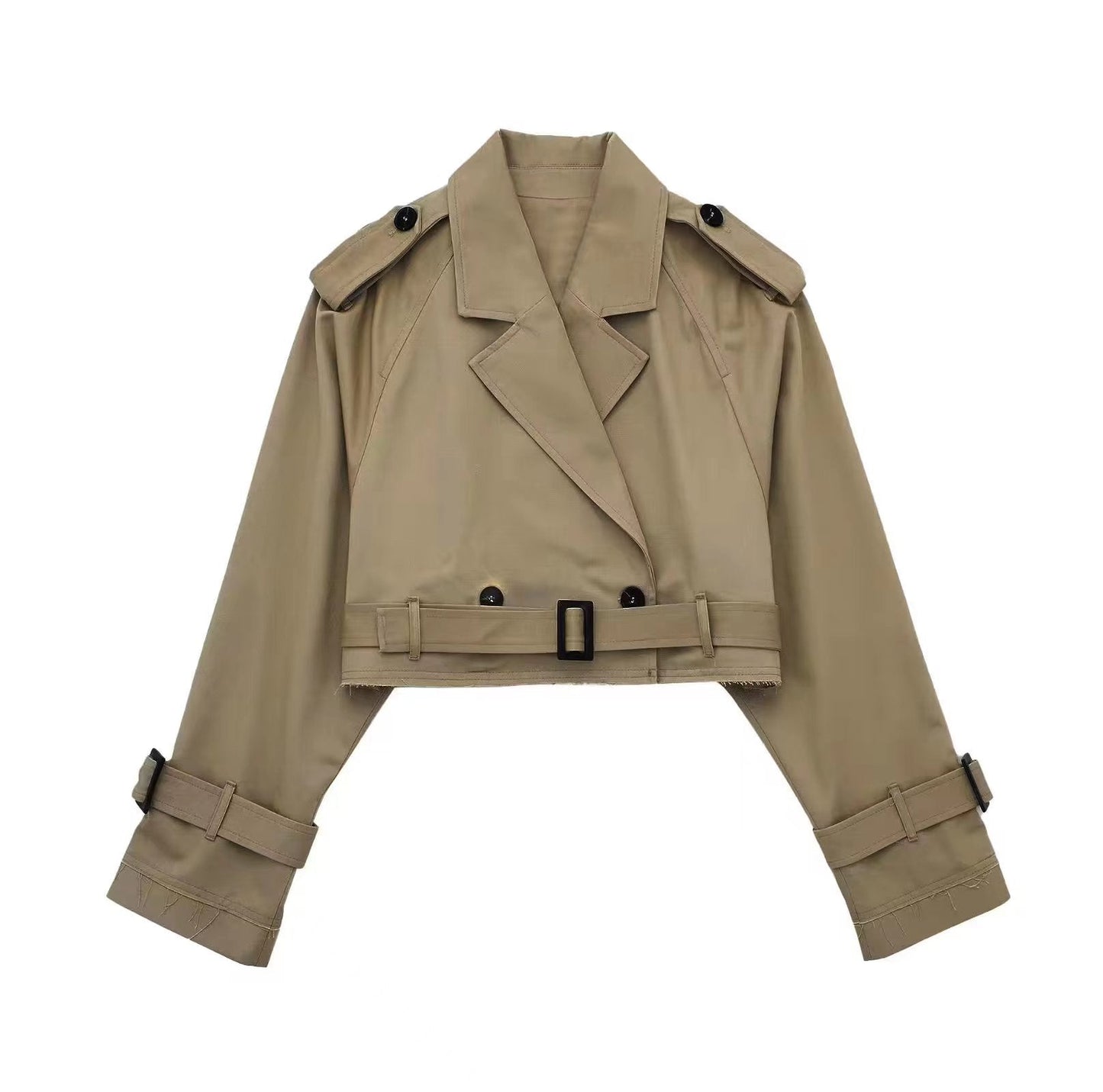 Trench pour femme court style urbain chic
