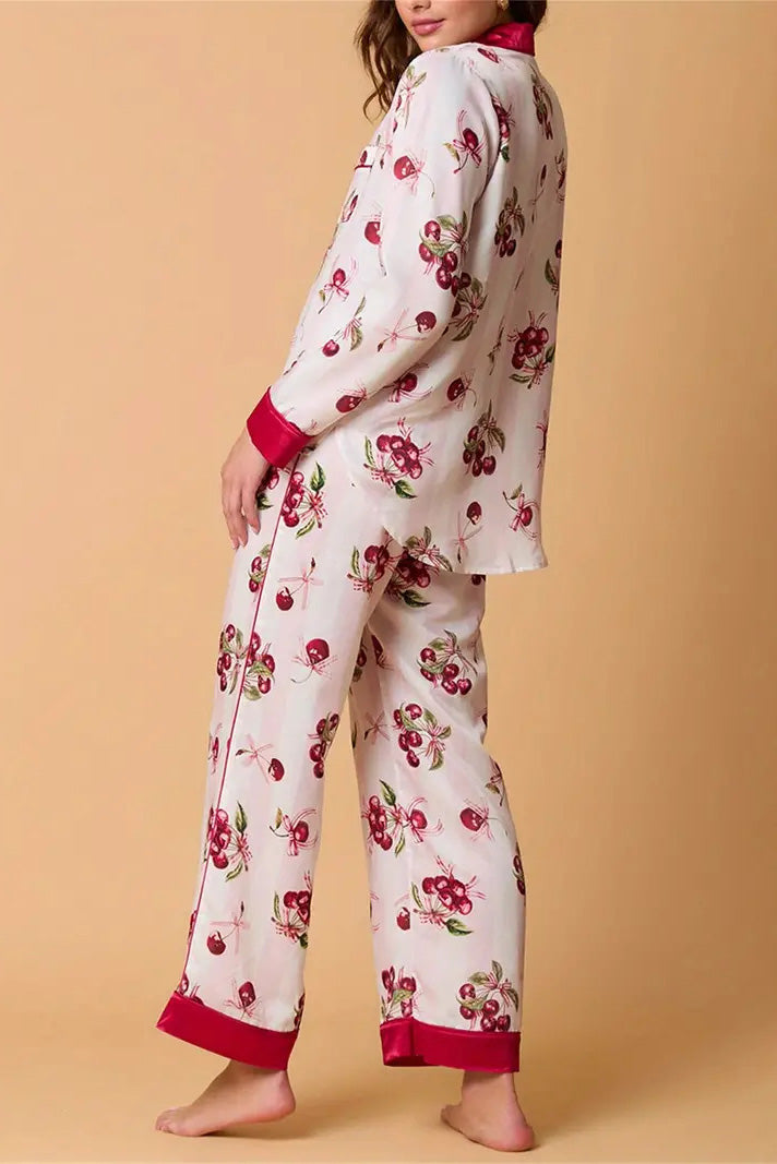 Ensemble de pyjama chic à motifs de fruits