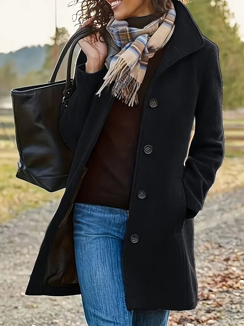 Manteau chic à un bouton élégant