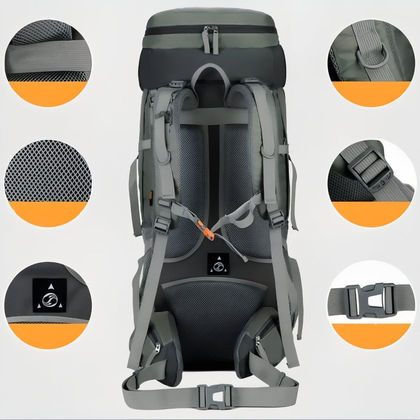 Sac à Dos de Randonnée Imperméable 75L Pour Aventures En Plein Air