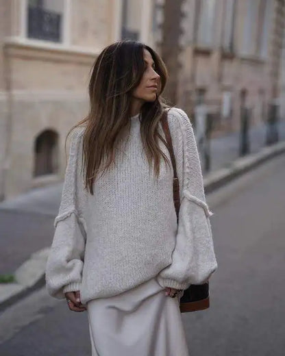 Pull oversize élégant en maille douce