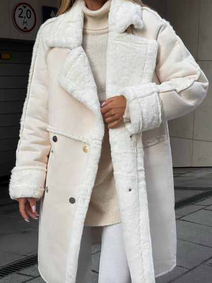 Long Teddy Coat, Chic and Elegant