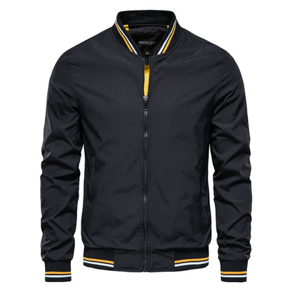 Blouson bomber tricolore au style sportswear classique