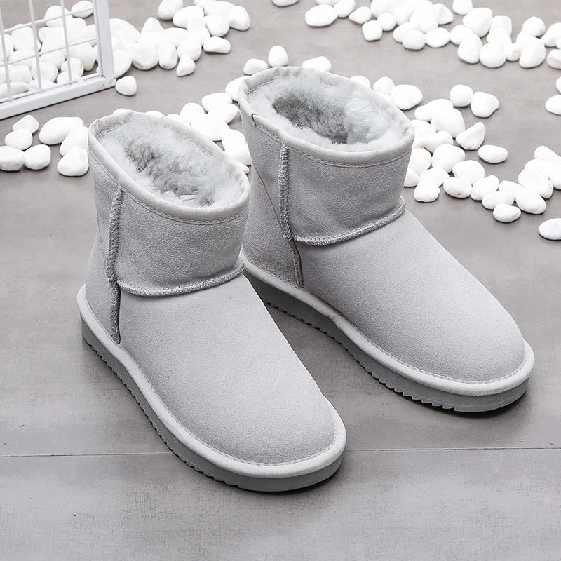 Elegante Winterstiefel aus Kunstwolle