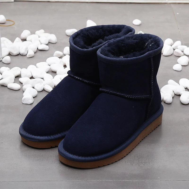 Elegante Winterstiefel aus Kunstwolle