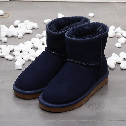 Elegante Winterstiefel aus Kunstwolle