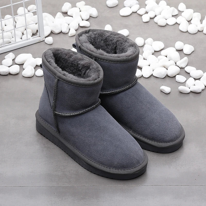 Elegante Winterstiefel aus Kunstwolle
