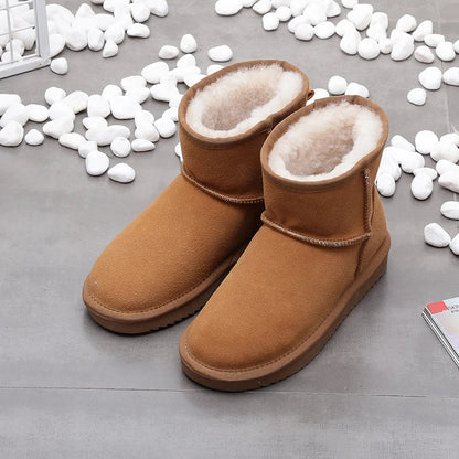 Elegante Winterstiefel aus Kunstwolle