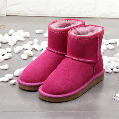 Elegante Winterstiefel aus Kunstwolle