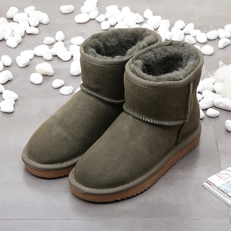 Elegante Winterstiefel aus Kunstwolle