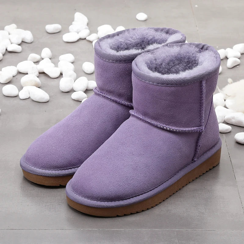 Elegante Winterstiefel aus Kunstwolle