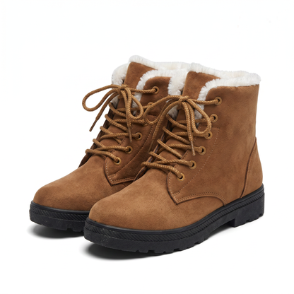 Bottines montantes fourrées style casual