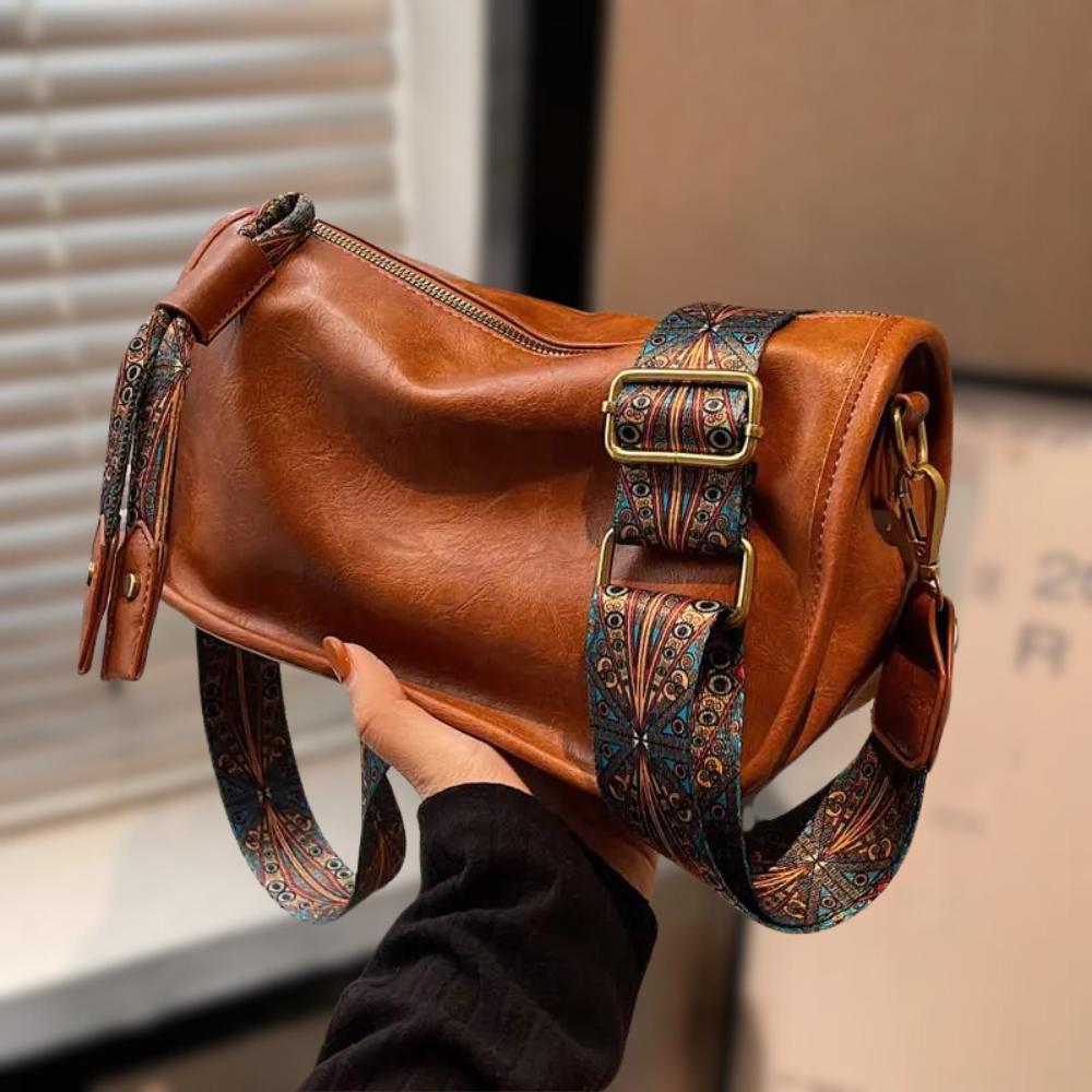 Un sac à bandoulière distinctif au design élégant et raffiné